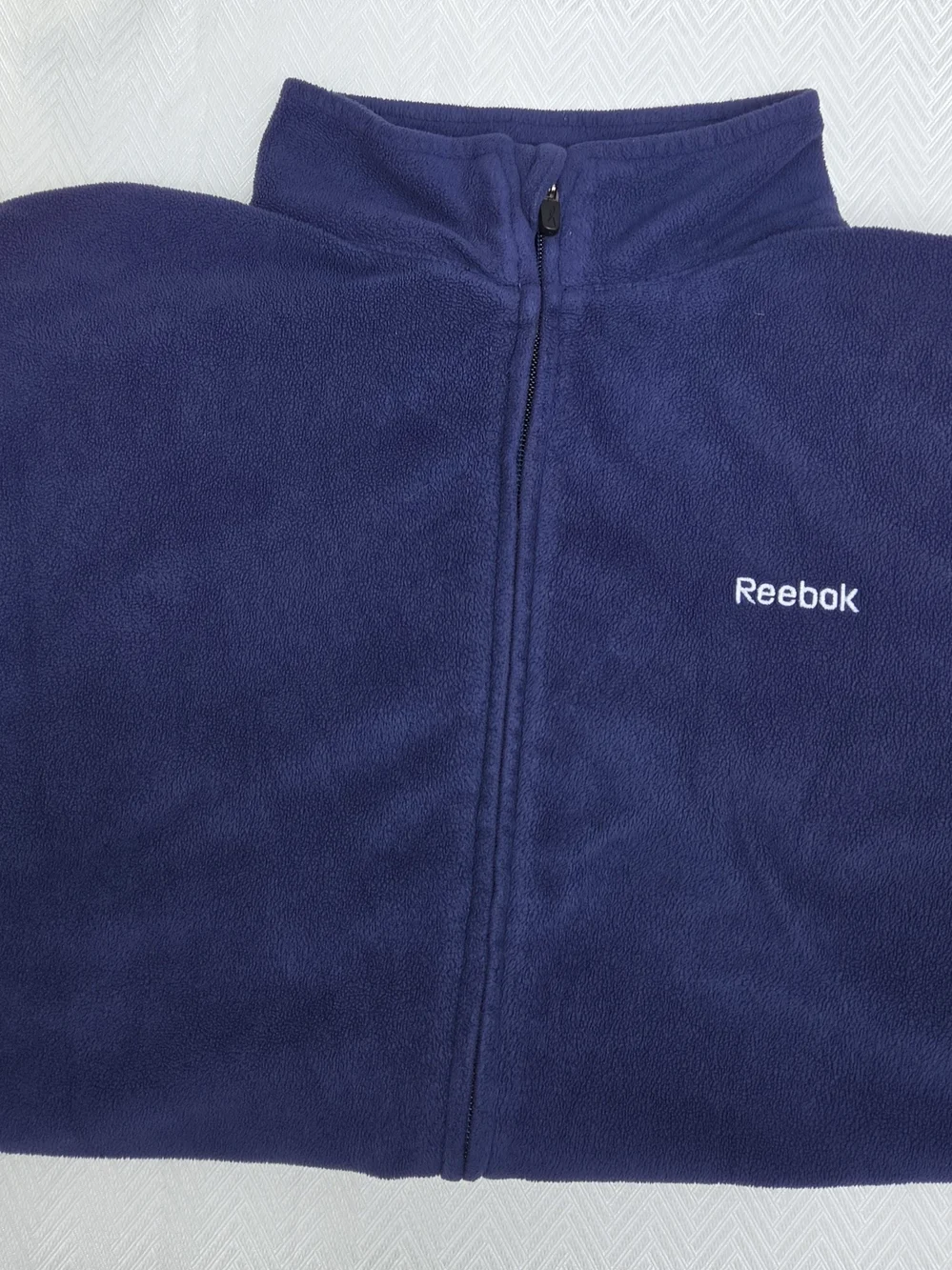 Reebok Kids Navy Full-Zip Fleece Jacket